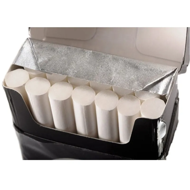 Cigarette packaging foil with window